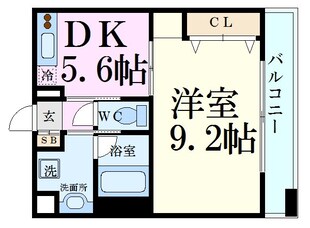 プレジール三ノ宮の物件間取画像